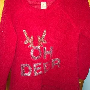 fuzzy christmas sweater
